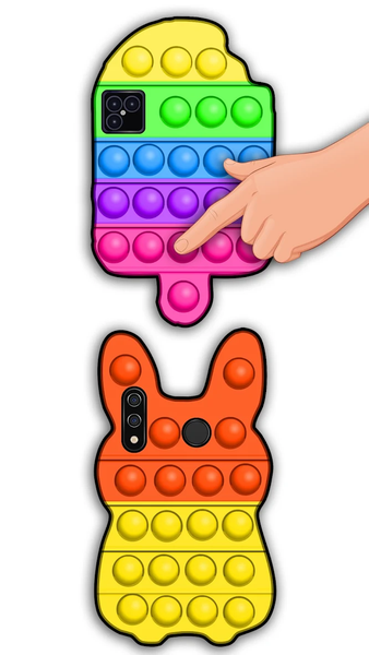 Phone Case Bubble Pop it - Gameplay image of android game