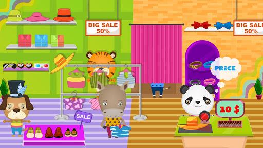 Pretend Pet Supermarket: Town Animal Mall Shopping - Gameplay image of android game