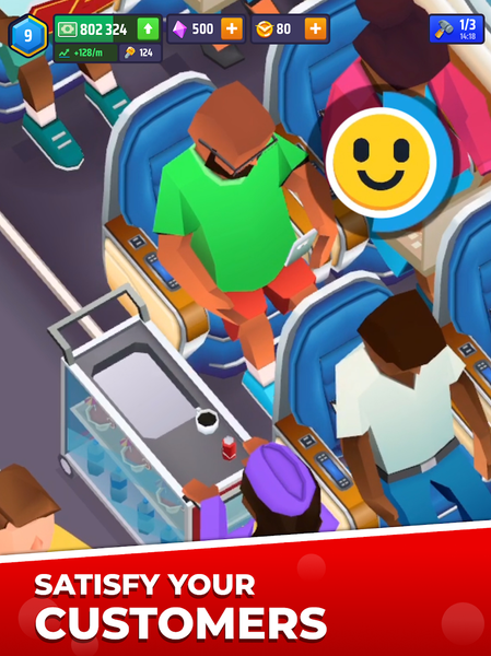Idle Airplane Inc. Tycoon - Gameplay image of android game