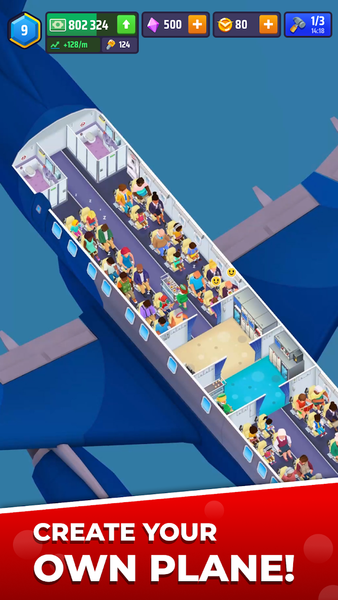 Idle Airplane Inc. Tycoon - Gameplay image of android game