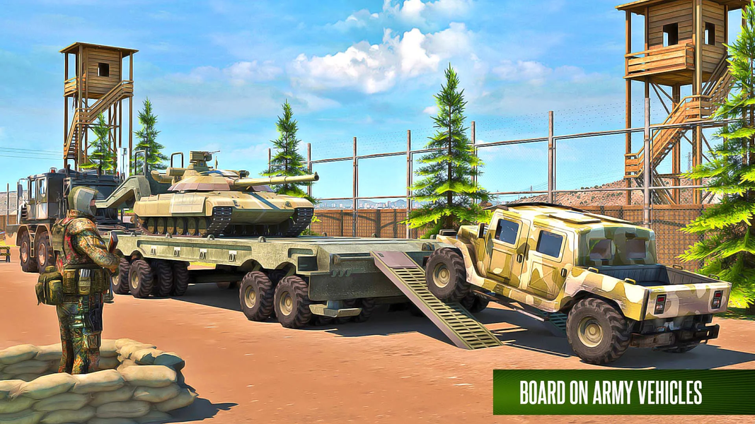 US Army Transport Truck Games - عکس بازی موبایلی اندروید