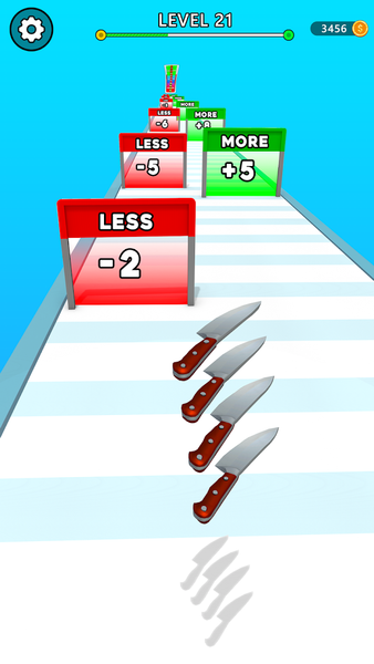 Knife Runner 3D - Knife Games - Gameplay image of android game