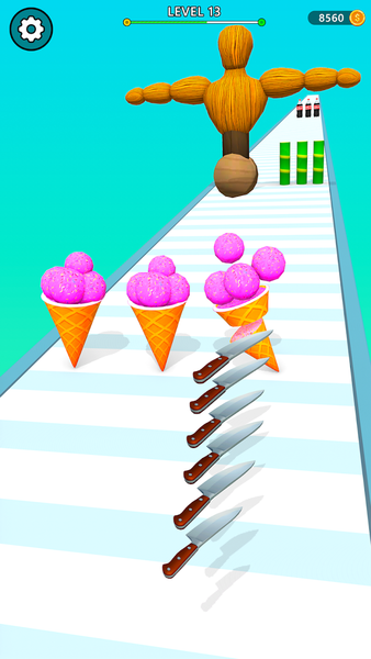 Knife Runner 3D - Knife Games - Gameplay image of android game