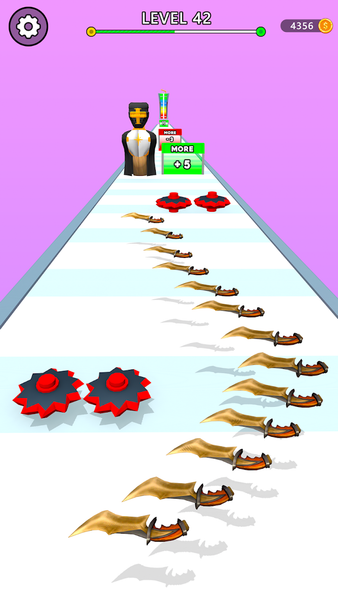 Knife Runner 3D - Knife Games - Gameplay image of android game