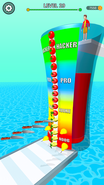 Knife Runner 3D - Knife Games - Gameplay image of android game