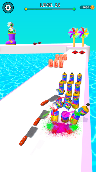 Knife Runner 3D - Knife Games - Gameplay image of android game