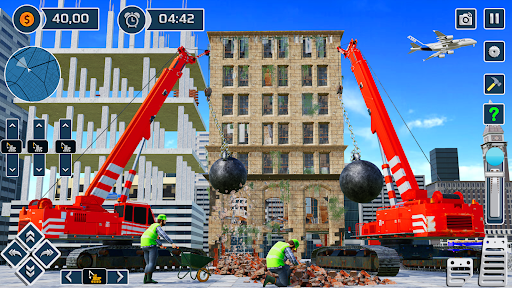 Excavator sim destroying games - Gameplay image of android game