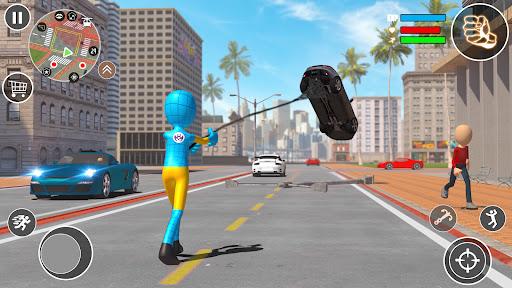 Flying Stickman Rope Hero - عکس بازی موبایلی اندروید