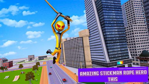 Flying Stickman Rope Hero - عکس بازی موبایلی اندروید