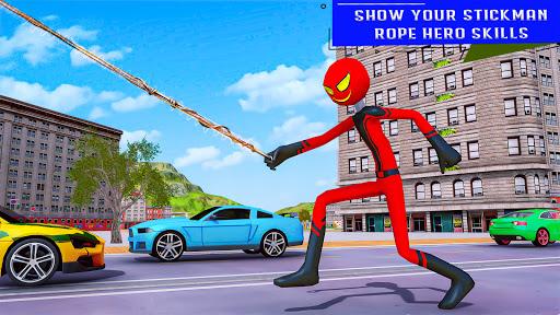 Flying Stickman Rope Hero - عکس بازی موبایلی اندروید