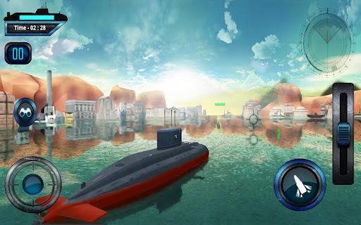 Submarine Navy Warships battle - Gameplay image of android game