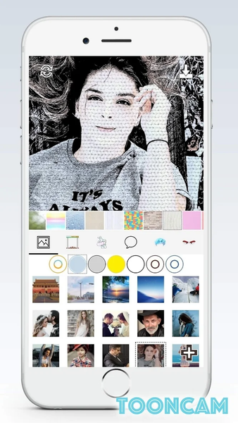 Tooncam - cartoon, pencil sketch pic - Image screenshot of android app