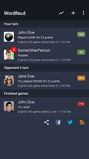 Wordfeud - عکس بازی موبایلی اندروید