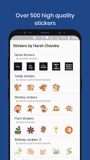 Quality Stickers for WhatsApp - WAStickerApps - Image screenshot of android app