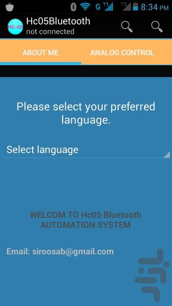 Hc05Bluetooth - عکس برنامه موبایلی اندروید