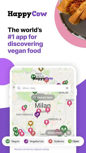 HappyCow - Vegan Food Near You - عکس برنامه موبایلی اندروید
