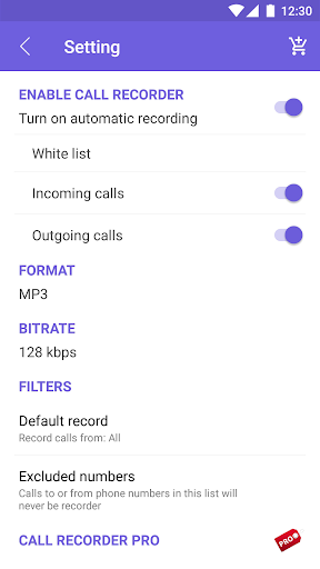 Call Recorder - عکس برنامه موبایلی اندروید