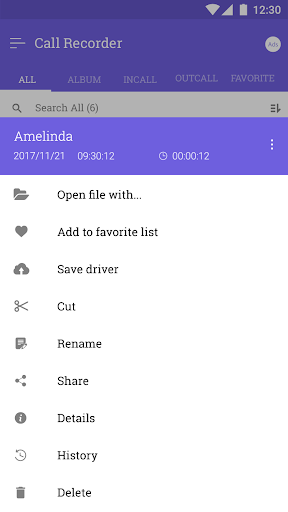 Call Recorder - عکس برنامه موبایلی اندروید