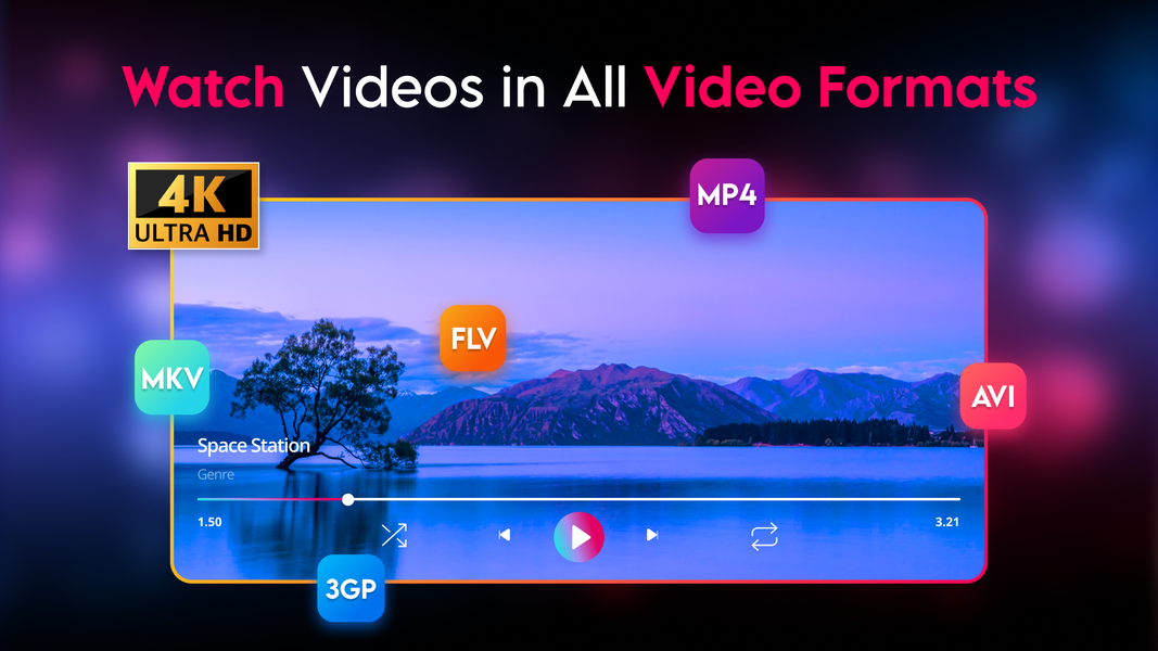 Video Player: 4K Live Playback - عکس برنامه موبایلی اندروید