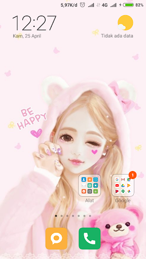 Girly Lovely Wallpaper - Image screenshot of android app