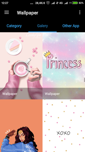 Girly Lovely Wallpaper - Image screenshot of android app