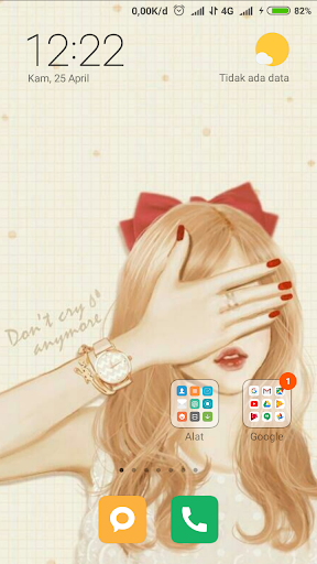 Girly Lovely Wallpaper - Image screenshot of android app