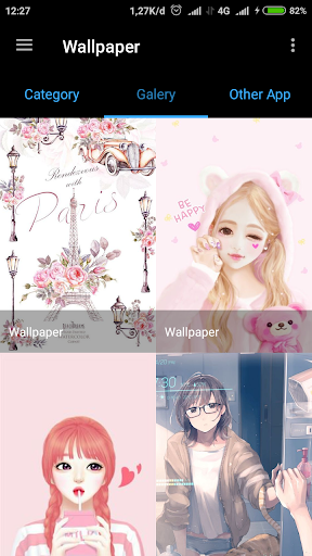 Girly Lovely Wallpaper - Image screenshot of android app