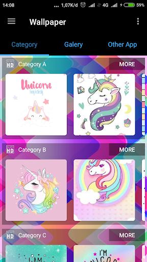 Unicorn Wallpapers - Image screenshot of android app