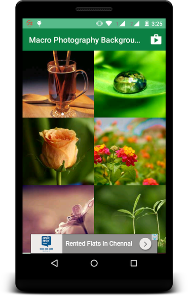 Macro Photography Backgrounds - Image screenshot of android app