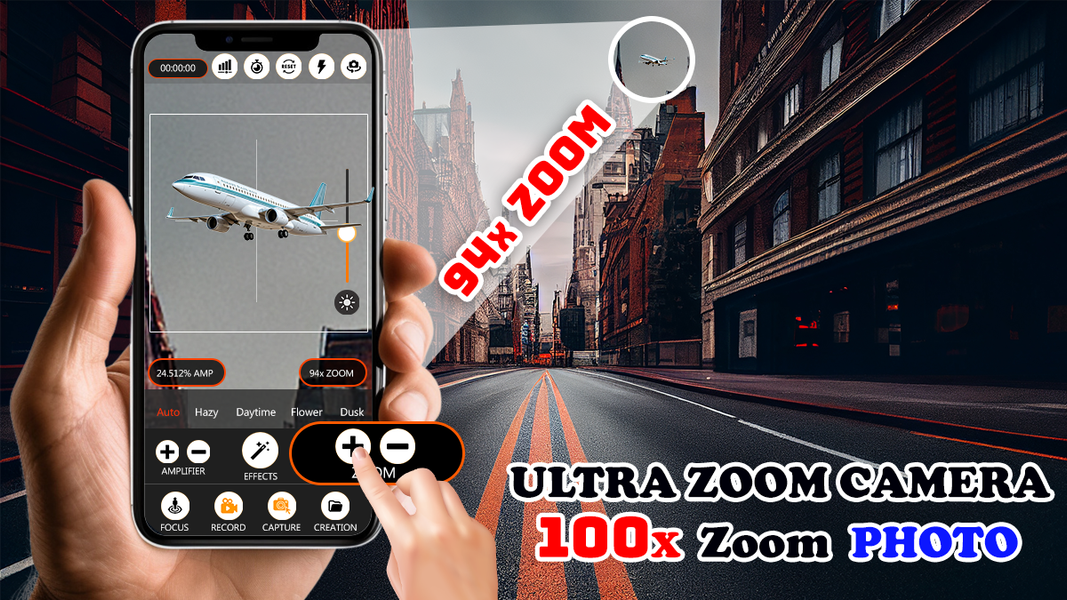 Ultra Zoom Camera ۱۰۰x Zoom HD - عکس برنامه موبایلی اندروید