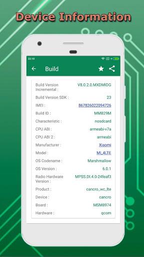 Phone Info: Device Information - System & Hardware - عکس برنامه موبایلی اندروید