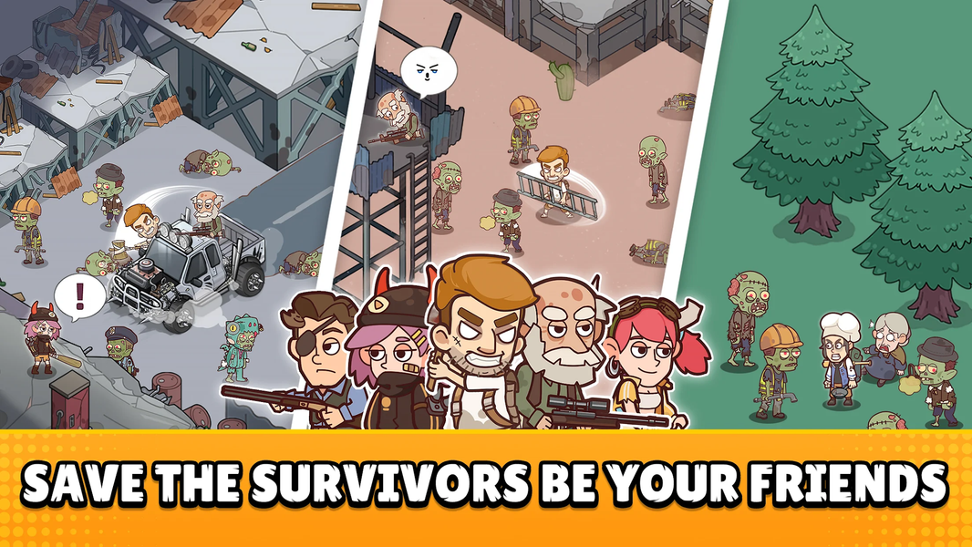 Mini Survival: Zombie Fight - Gameplay image of android game