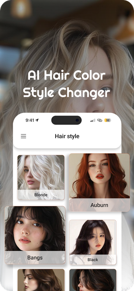 AI Hair Color Style Changer - عکس برنامه موبایلی اندروید