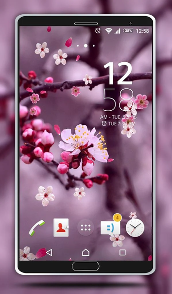 Cherry blossom Live Wallpaper - Image screenshot of android app