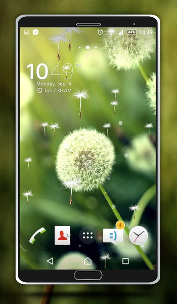 Dandelion Live Wallpaper - Image screenshot of android app