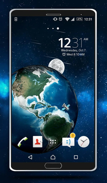 Earth Live Wallpaper - Image screenshot of android app