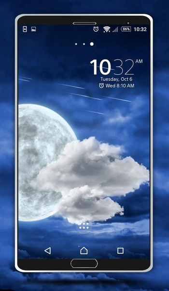 Full Moon Live Wallpaper - Image screenshot of android app