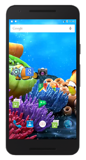 3D Seabed World Live Wallpaper Transparent Screen - عکس برنامه موبایلی اندروید