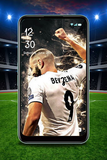 Real Madrids AlgerianFrench striker Karim Benzema celebrates on the green  grass of the stadium after the goal 4K wallpaper download