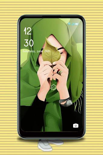 Hijab Wallpaper Girly Muslimah - Image screenshot of android app