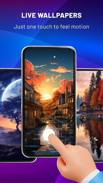3D Wallpapers: Live wallpaper - Image screenshot of android app