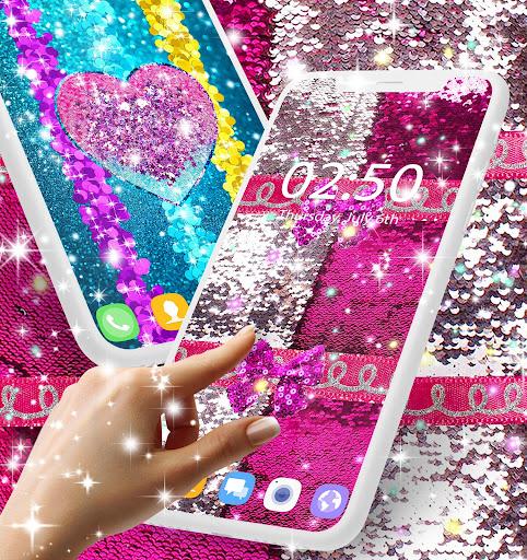 Sequin glitter live wallpaper - Image screenshot of android app