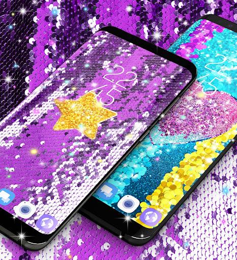 Sequin glitter live wallpaper - Image screenshot of android app