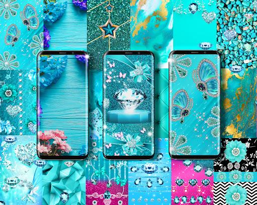 Turquoise diamonds wallpapers - عکس برنامه موبایلی اندروید