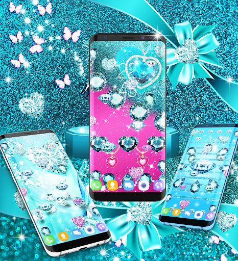 Turquoise diamonds wallpapers - Image screenshot of android app