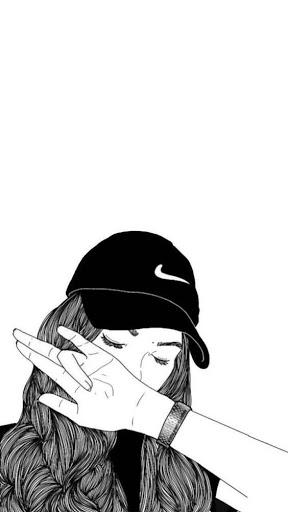 Sad Wallpapers for Girls with Quotes - Image screenshot of android app