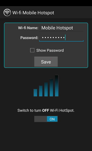 Wi-fi Mobile Hotspot - Image screenshot of android app