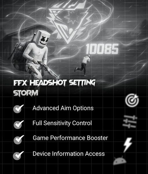 FFx Headshot Setting Storm - عکس برنامه موبایلی اندروید