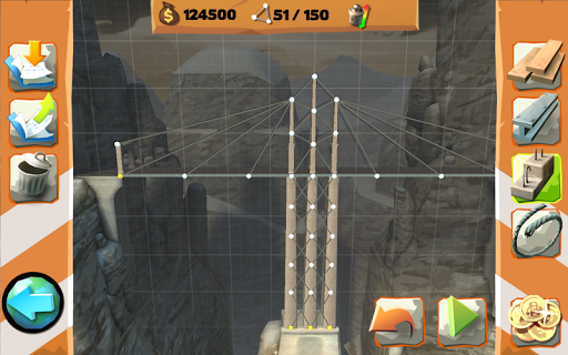 Bridge Constructor Playground FREE - Gameplay image of android game