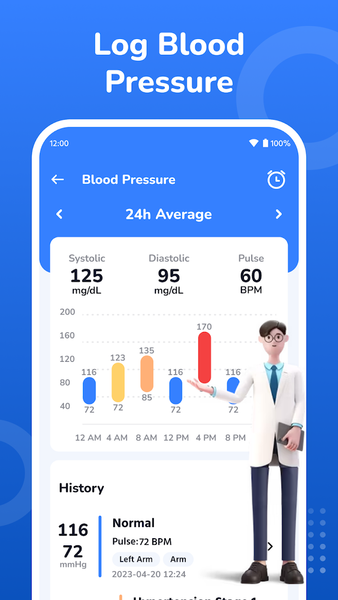 Blood sugar:track and analyze - عکس برنامه موبایلی اندروید